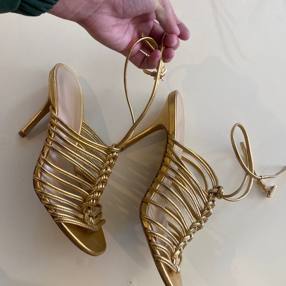 Via Spiga Ankle Wrap Heels